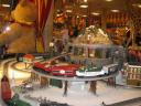 Train on the top floor in the toy department