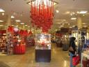 Decorations in the crystal department on the top floor of Macys