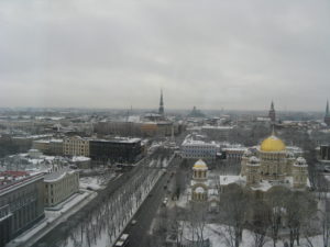 View from our hotel window