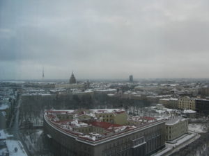 View from our hotel window