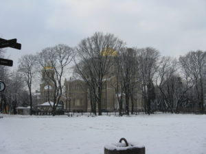 Closeup of the Cathedral of the Nativity