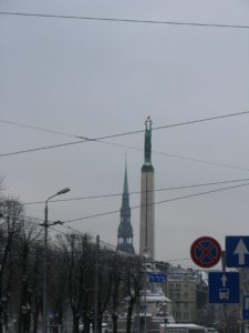 Here is a view of the monument from about a block away.
