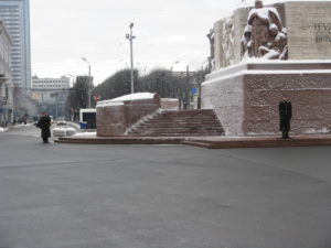 Notice on the left the soldiers coming out for the changing of the guard. We were there at a great time.