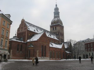 This cathedral is in the middle of a large square with seven streets (they say but we could only account for six) coming into the square.  We were able to go in a little but it was closed except for a small chapel. It seems to have lots of concerts planned there.