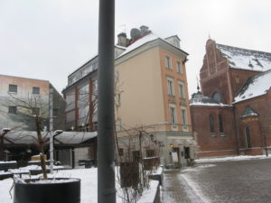 This is just one of the streets going out of the square.