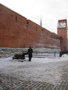 This is part of the original baricade and gate house from the revolutionary days.  There are holes in the walls for guns and bullet holes in the walls as well.