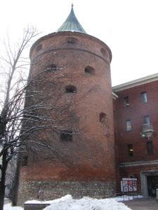 The Powder Tower was used during the revolution and before to house the military and to store artillery.  It is very tall and interesting.