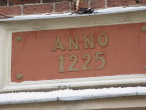 This date is over the door of St. Jacob's Church.