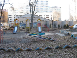 Our own little playground and picnic area.