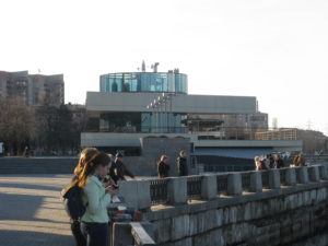 This is a multi level Club called Club Rio. It has a bar, a marina, a restaurant and more. Looks pretty exclusive.