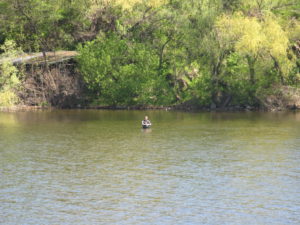 Fishing near the island