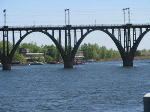 Southern bridge from Right to Left Bank of Dnepr.