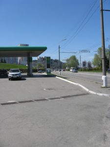 Gas Station on our way back to our apartment.