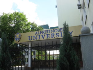 When I was doing some research for President Sullivan I learned about the Alfred Nobel University. I knew it was near our apartment and here it is. It is quite a young university and very prestigious.