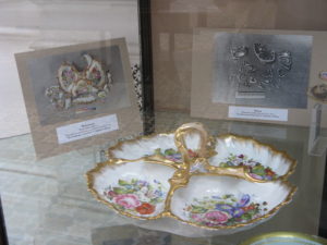 The picture in the back on the left shows what this looked like before they restored it - like putting a puzzle together - amazing.