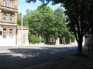 This was the entrance into something that looked like a park but seemed more private - perhaps an apartment complex.