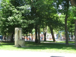 There is a large playground as well. We sat in shade for a few minutes to rest and looked around.
