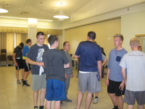 All worn out and sweaty