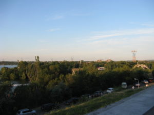 This is the island in the distance.